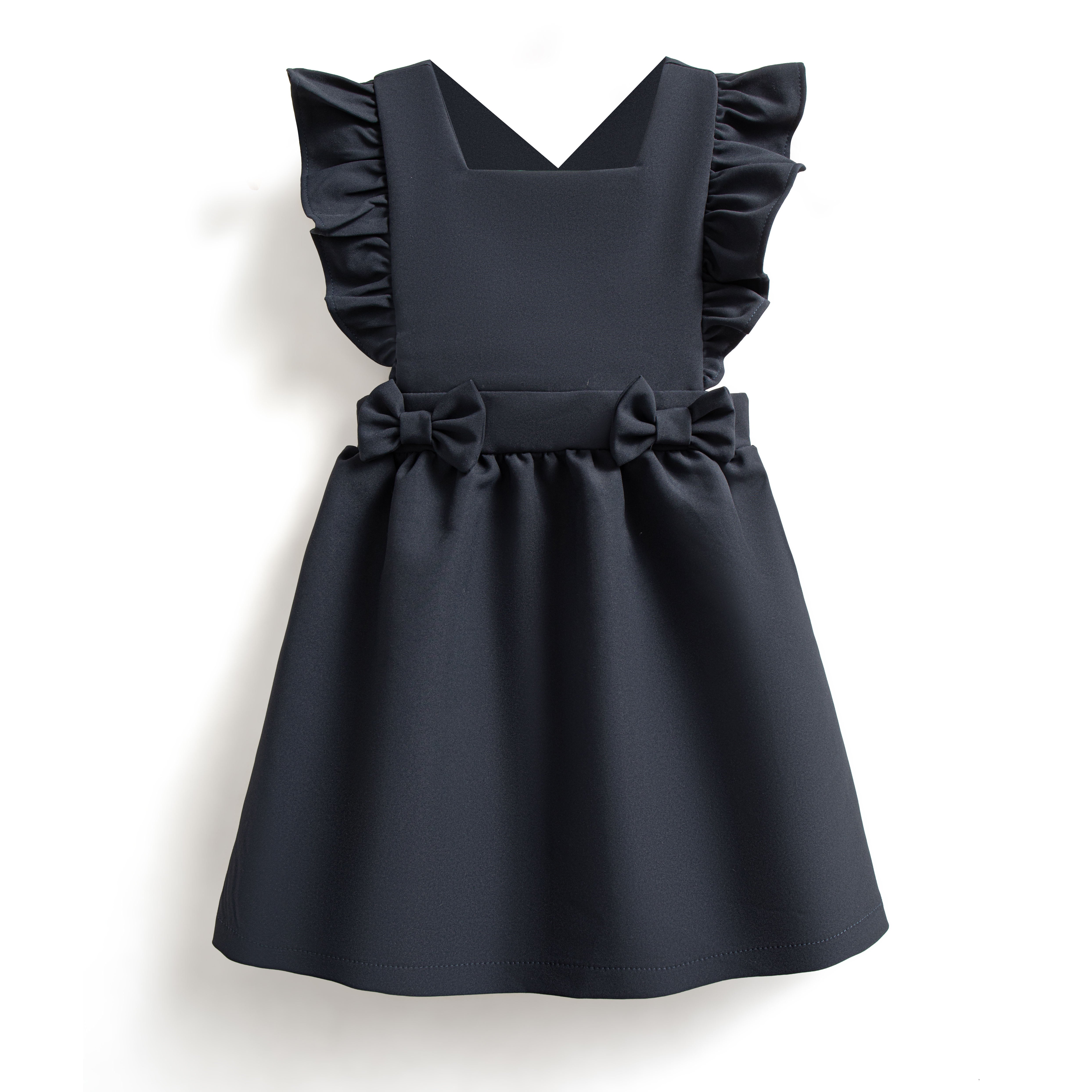 School pinafore bow dress