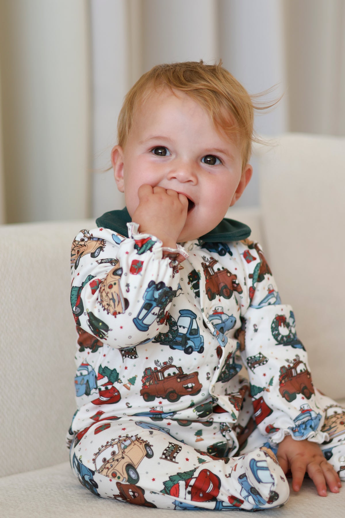 Cars Christmas sleepsuit