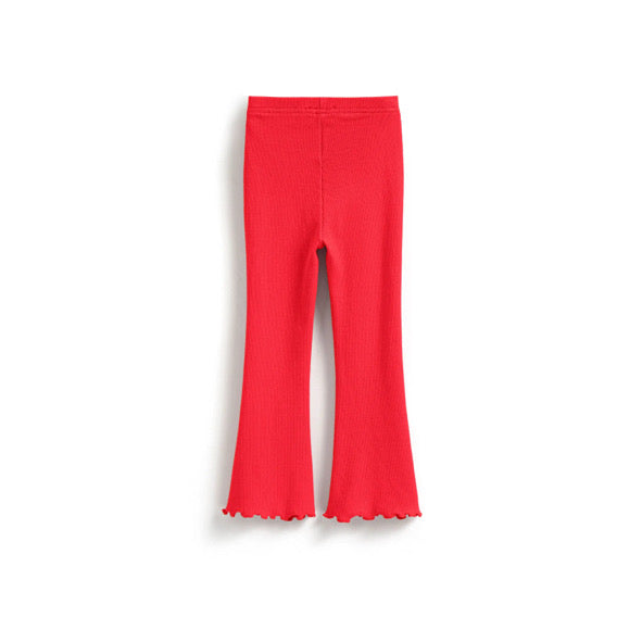 Red valentines flare leggings