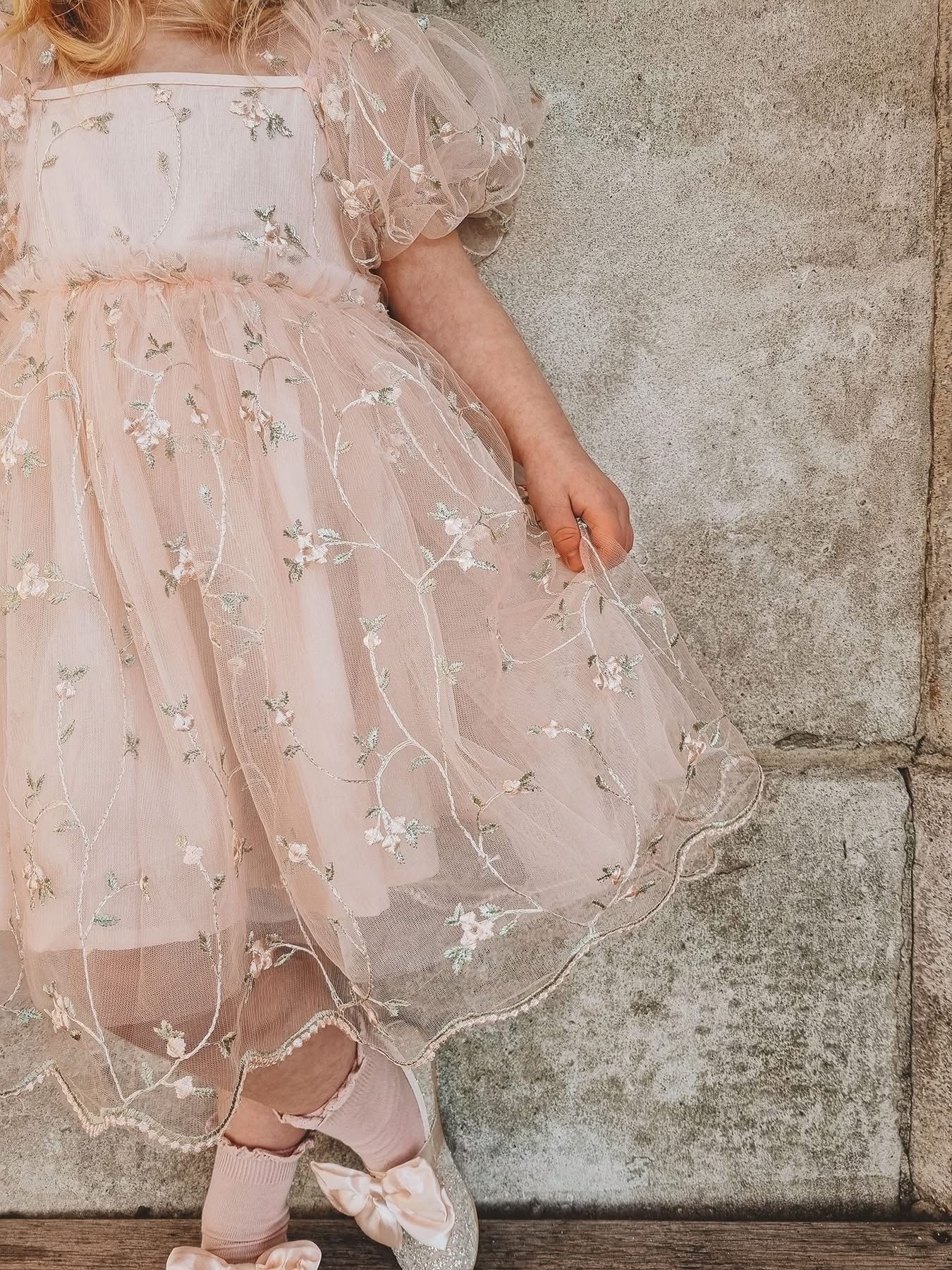 Tear drop lace dress