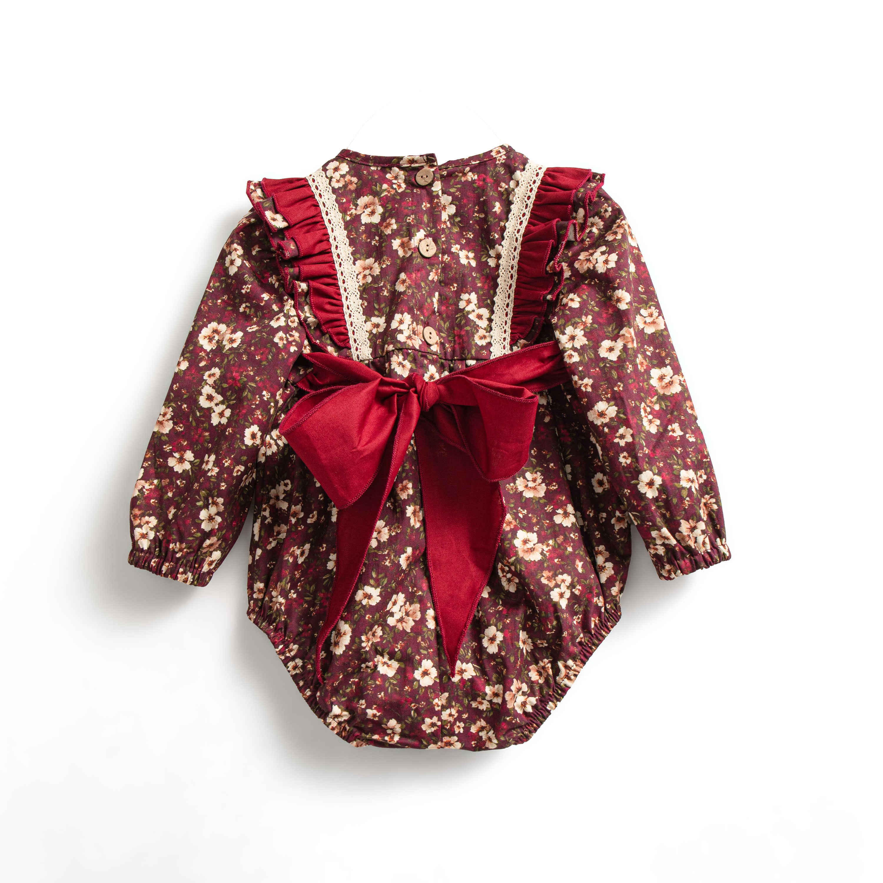 Mulberry tie back romper (coming soon)
