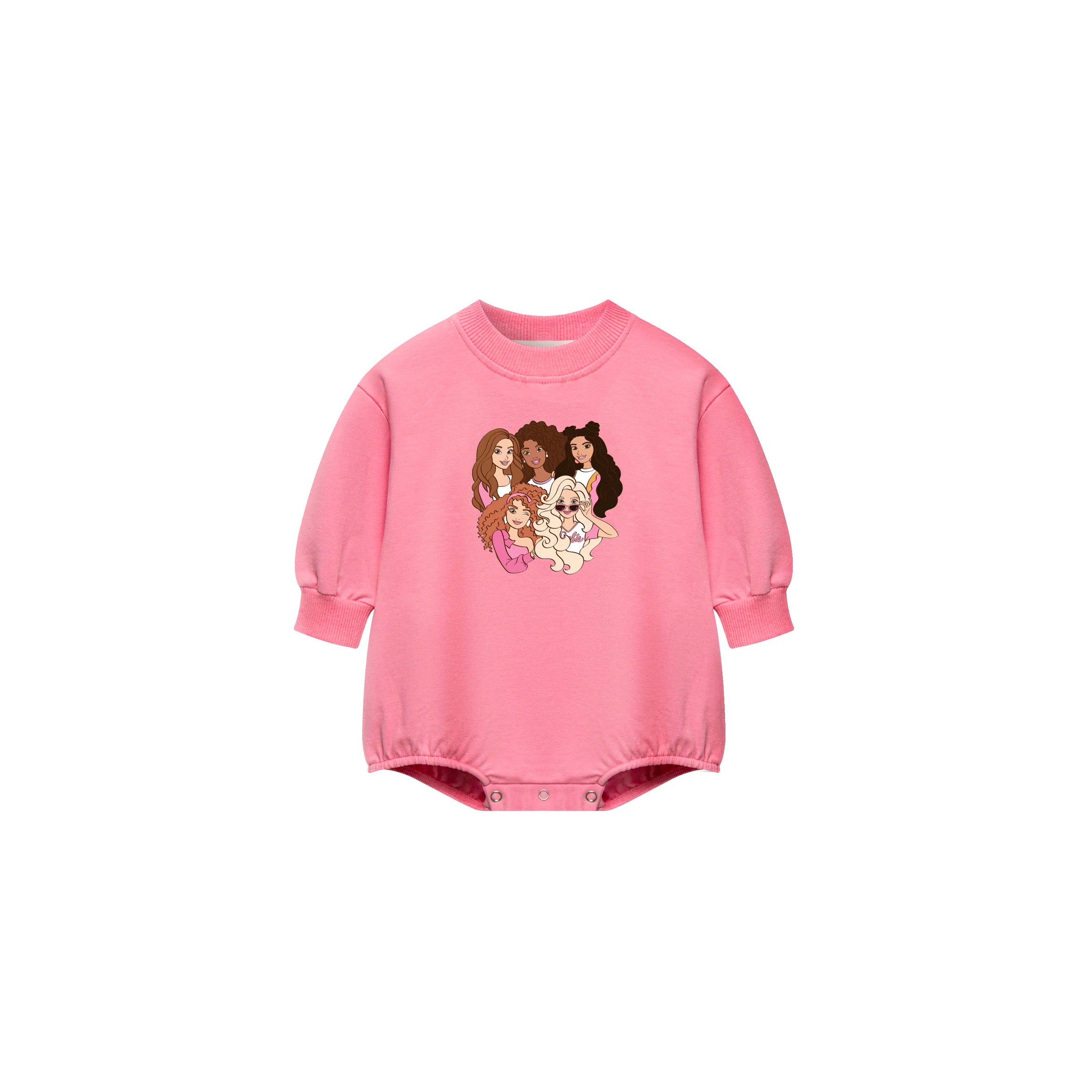 Pink girl crew sweatshirt romper Please read description before ordering (STRICTLY ONE SWEATSHIRT PER ORDER)
