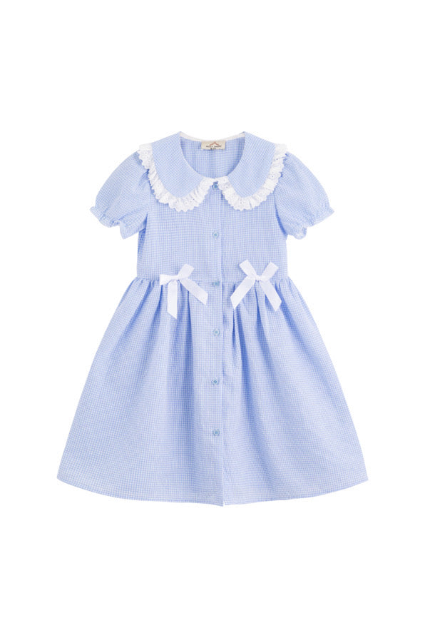 Blue & yellow Gingham school dress