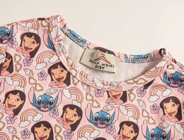 Pink rainbow Ohana pyjamas