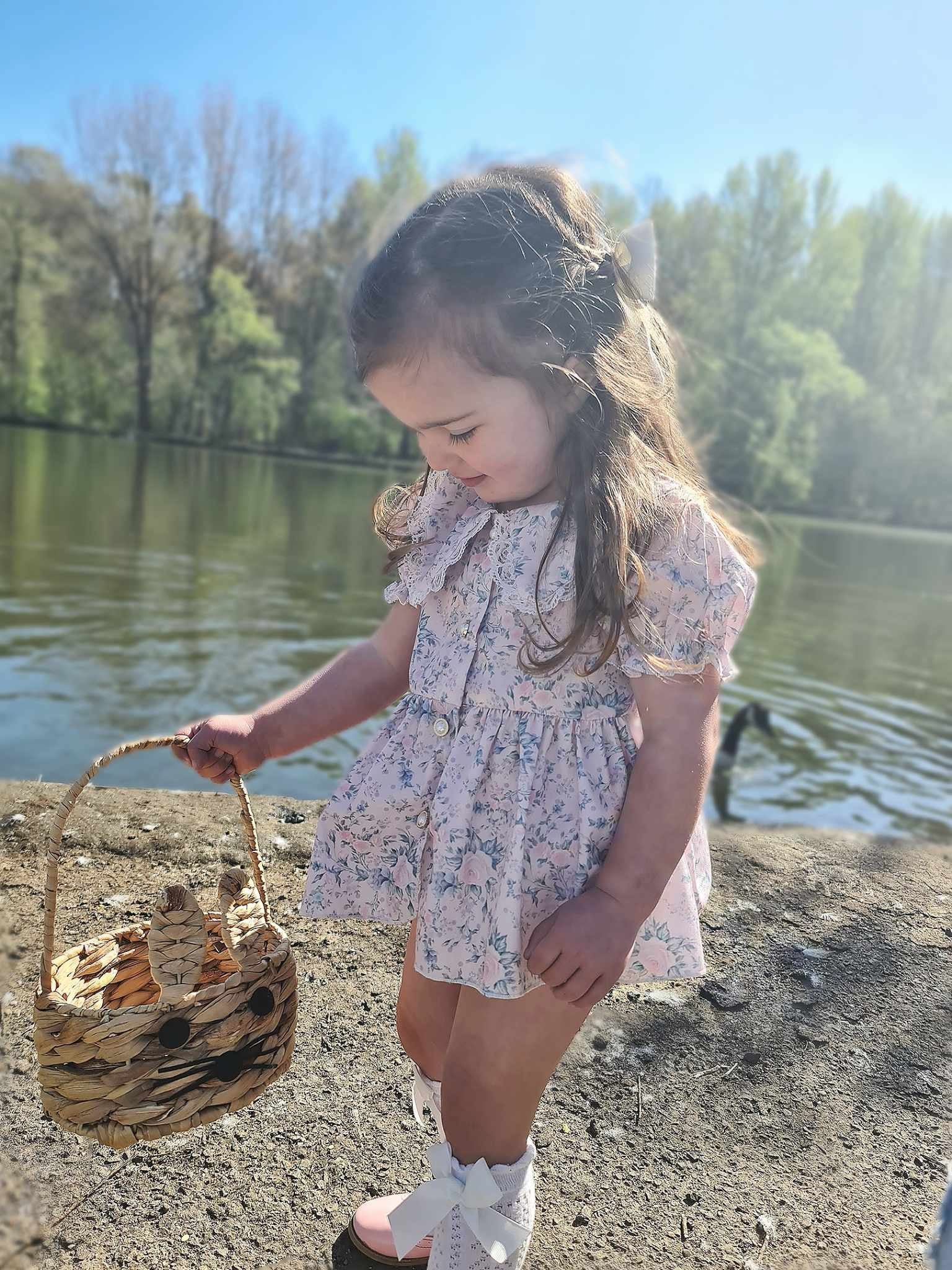 Maya pearl buttoned romper