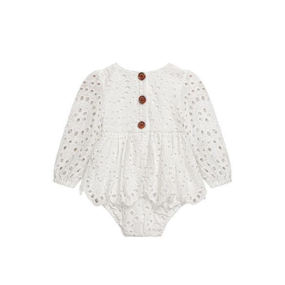 White daise anglaise romper
