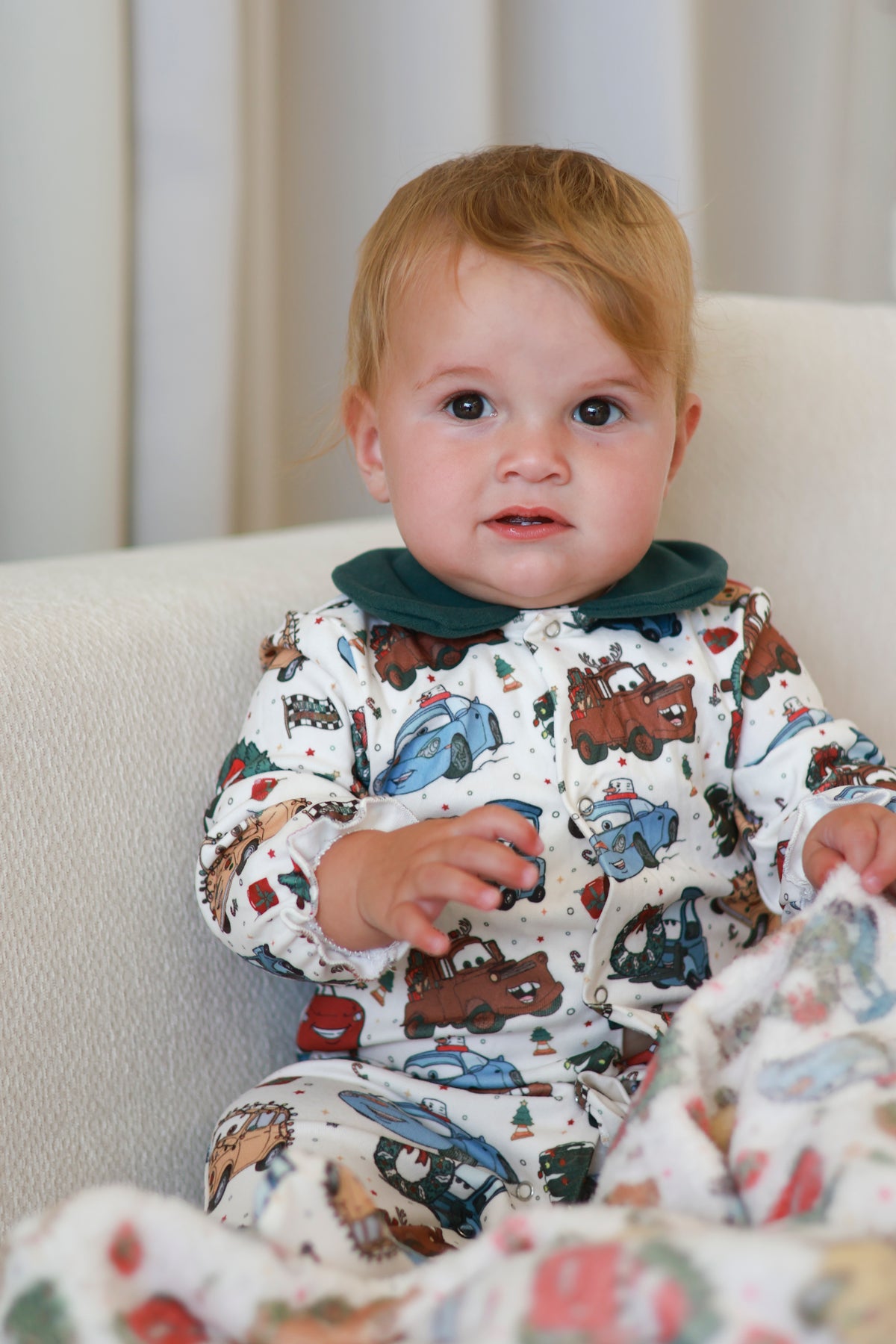 Cars Christmas sleepsuit