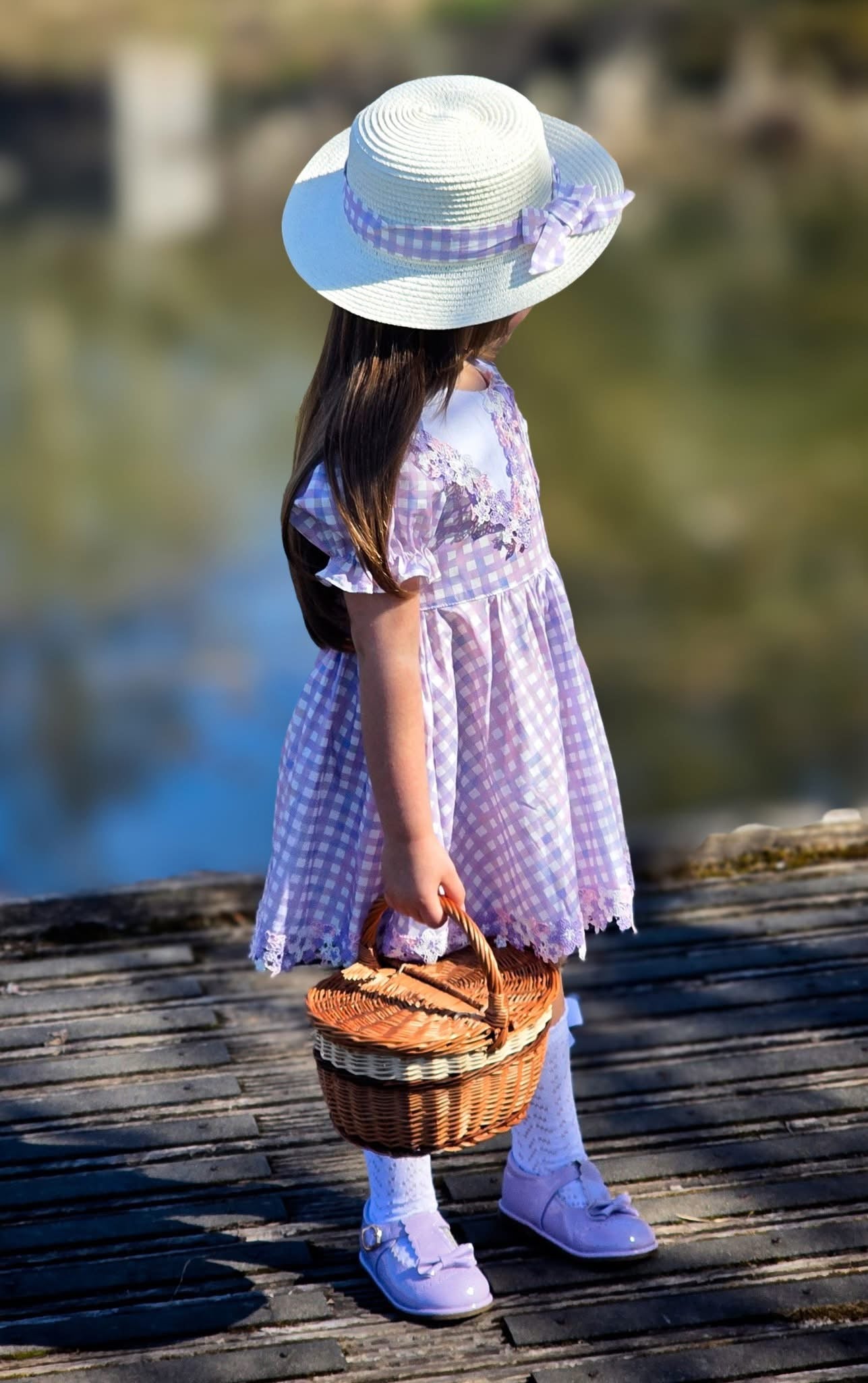 Lilac daise hat