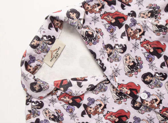 PRE ORDER Halloween girl gang buttoned pyjamas (latest dispatch 20th of October)