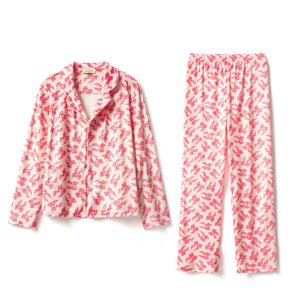 Bows & hearts women’s buttoned pyjamas