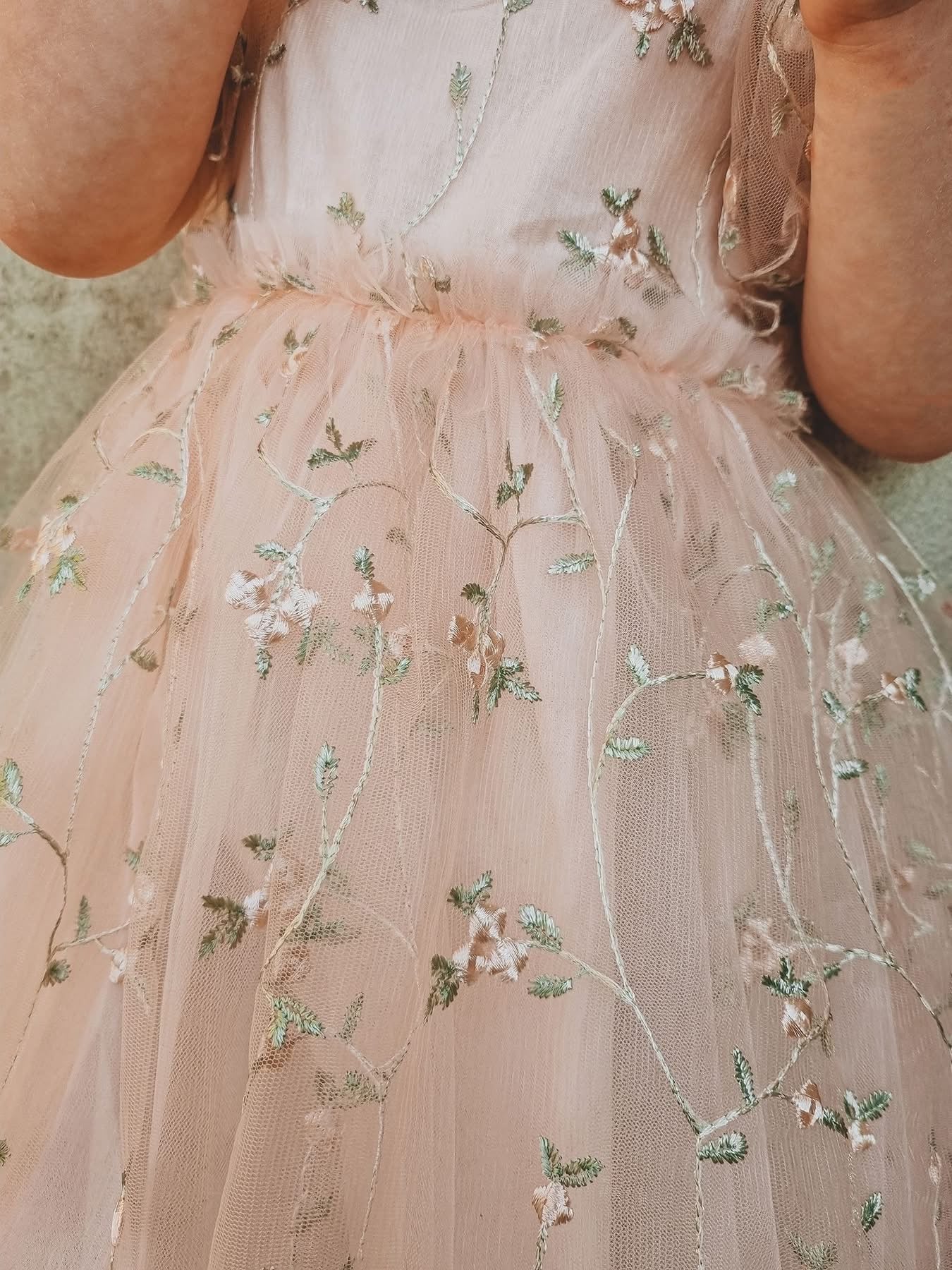 Tear drop lace dress