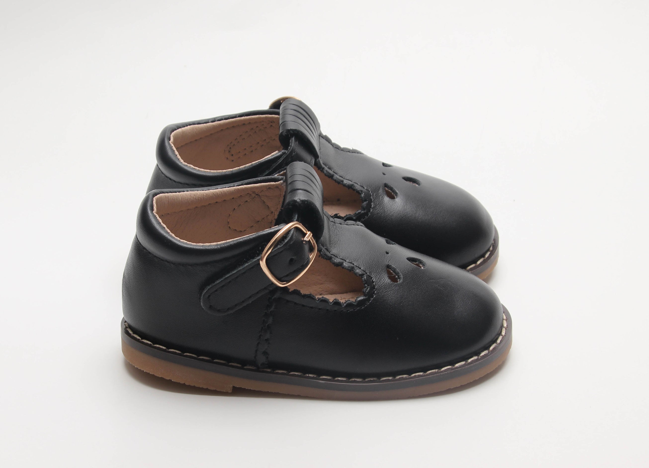 Black hard sole shoes