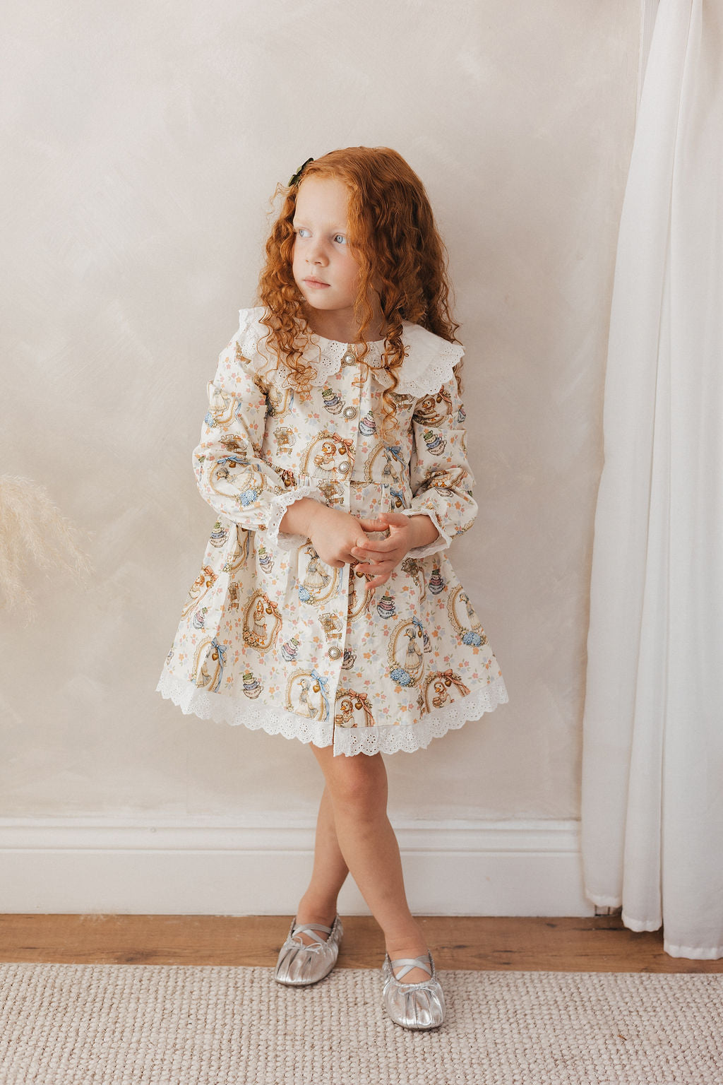 Mother goose buttoned dress