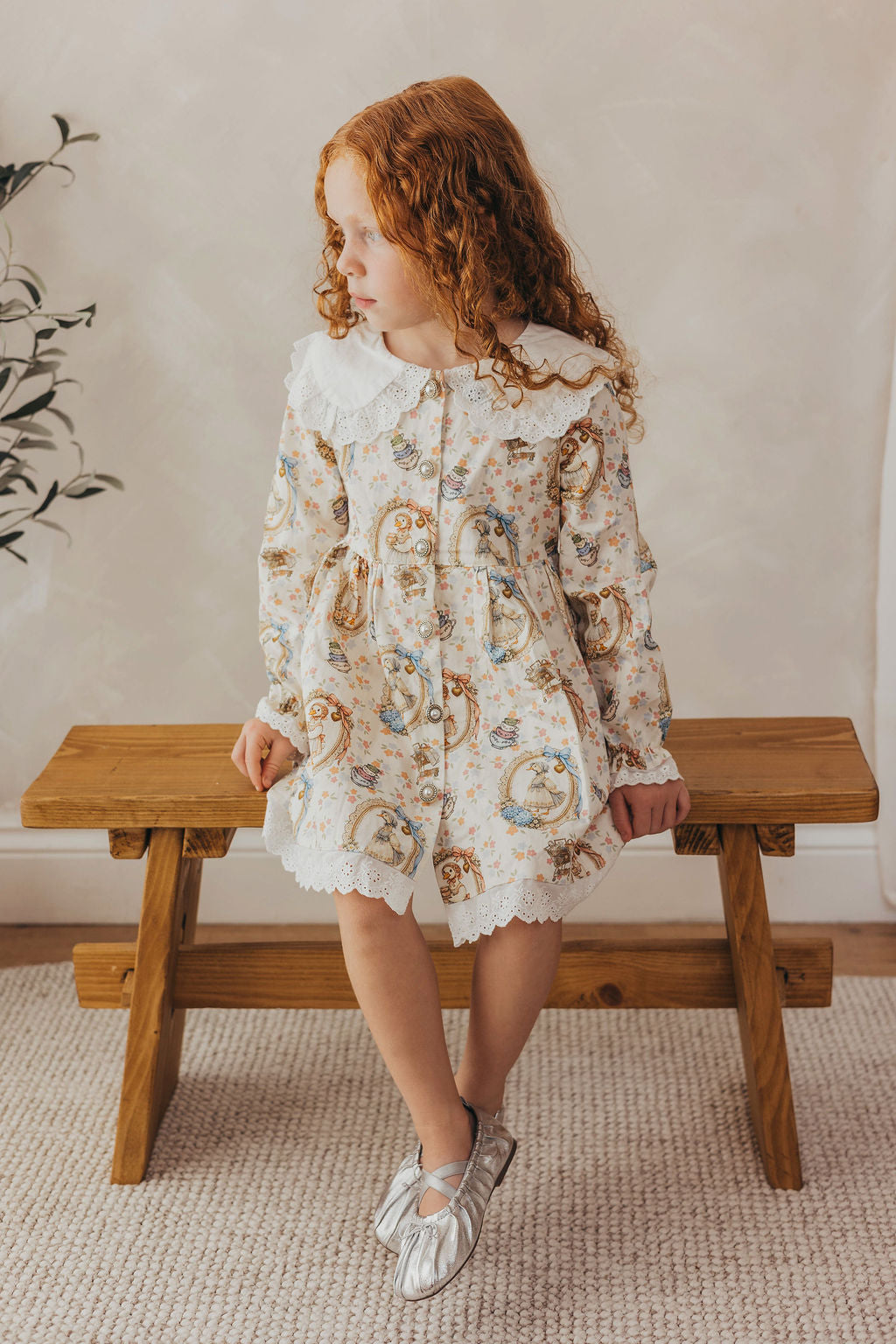 Mother goose buttoned dress