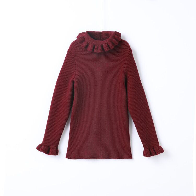 Frill neck knitted jumper (limited to one per customer)