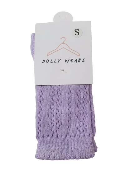 Openwork knee high socks