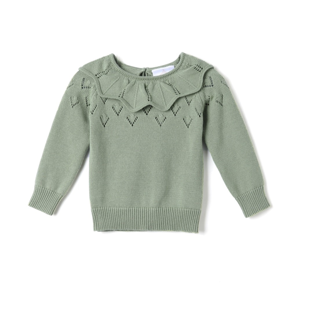 Collared knitted jumper (limited to one per customer)