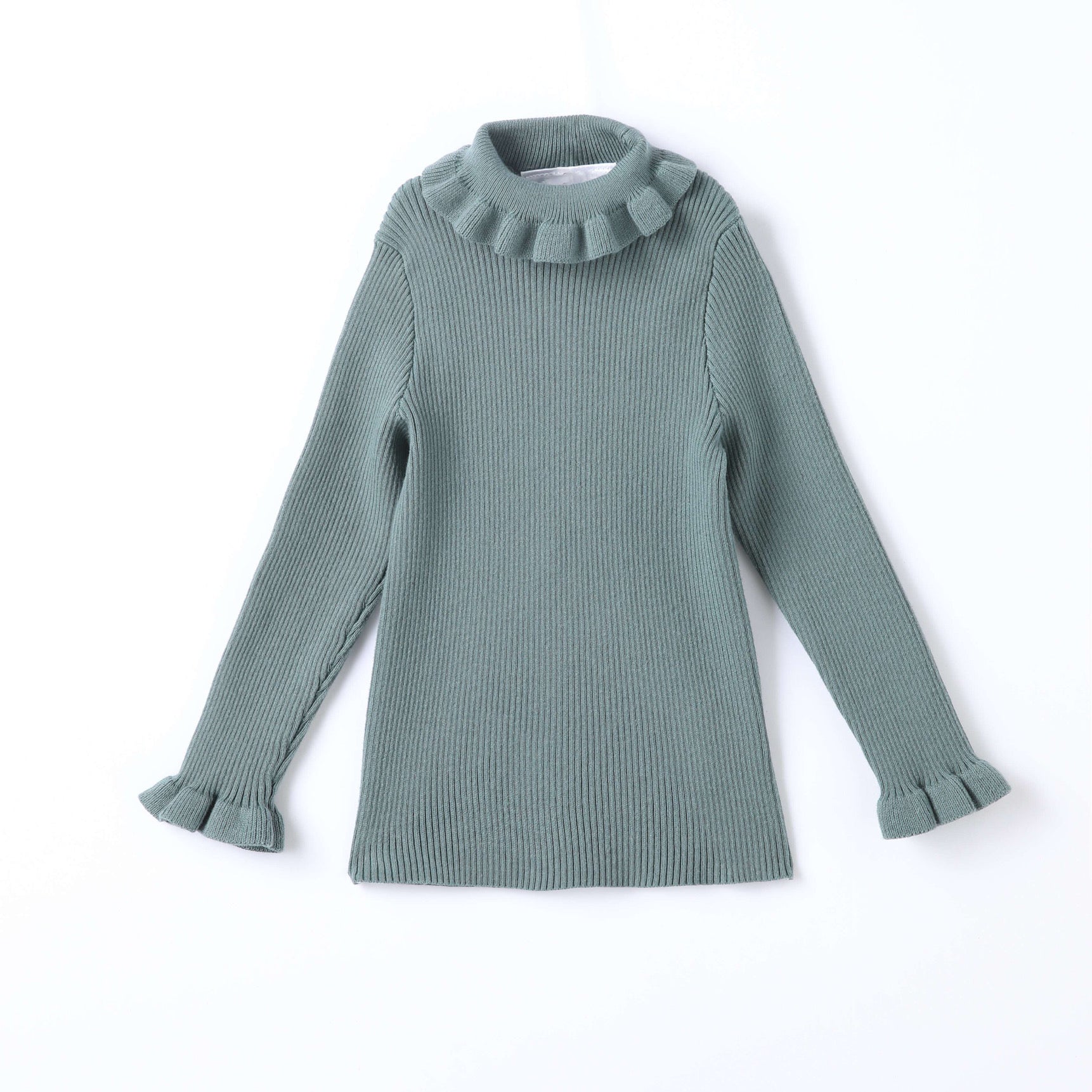 Frill neck knitted jumper (limited to one per customer)