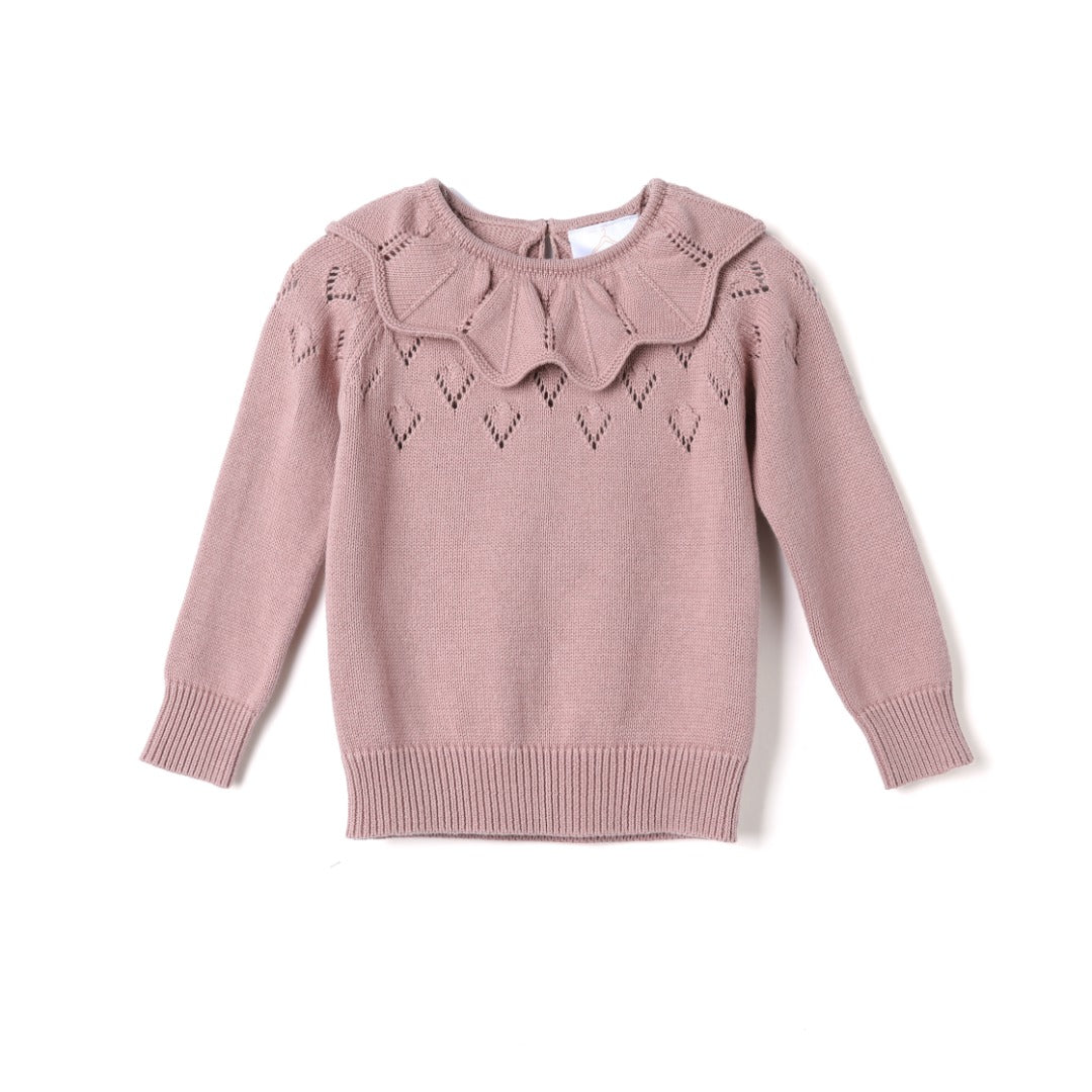 Collared knitted jumper (limited to one per customer)