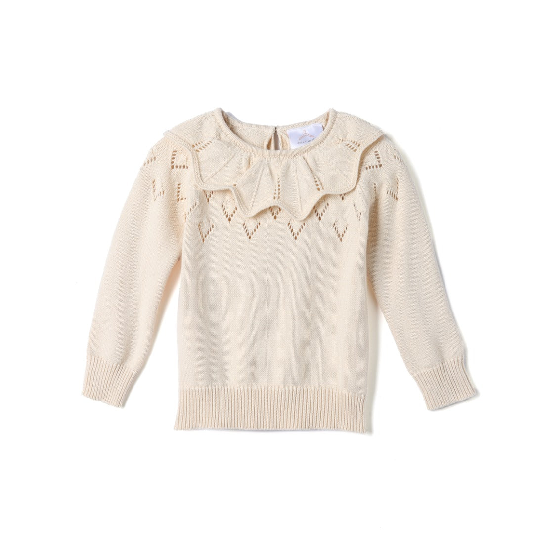 Collared knitted jumper (limited to one per customer)
