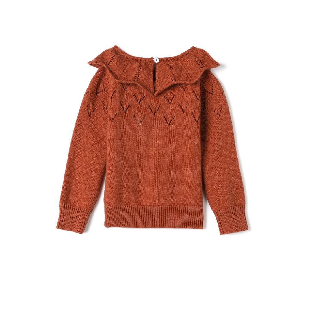Collared knitted jumper (limited to one per customer)