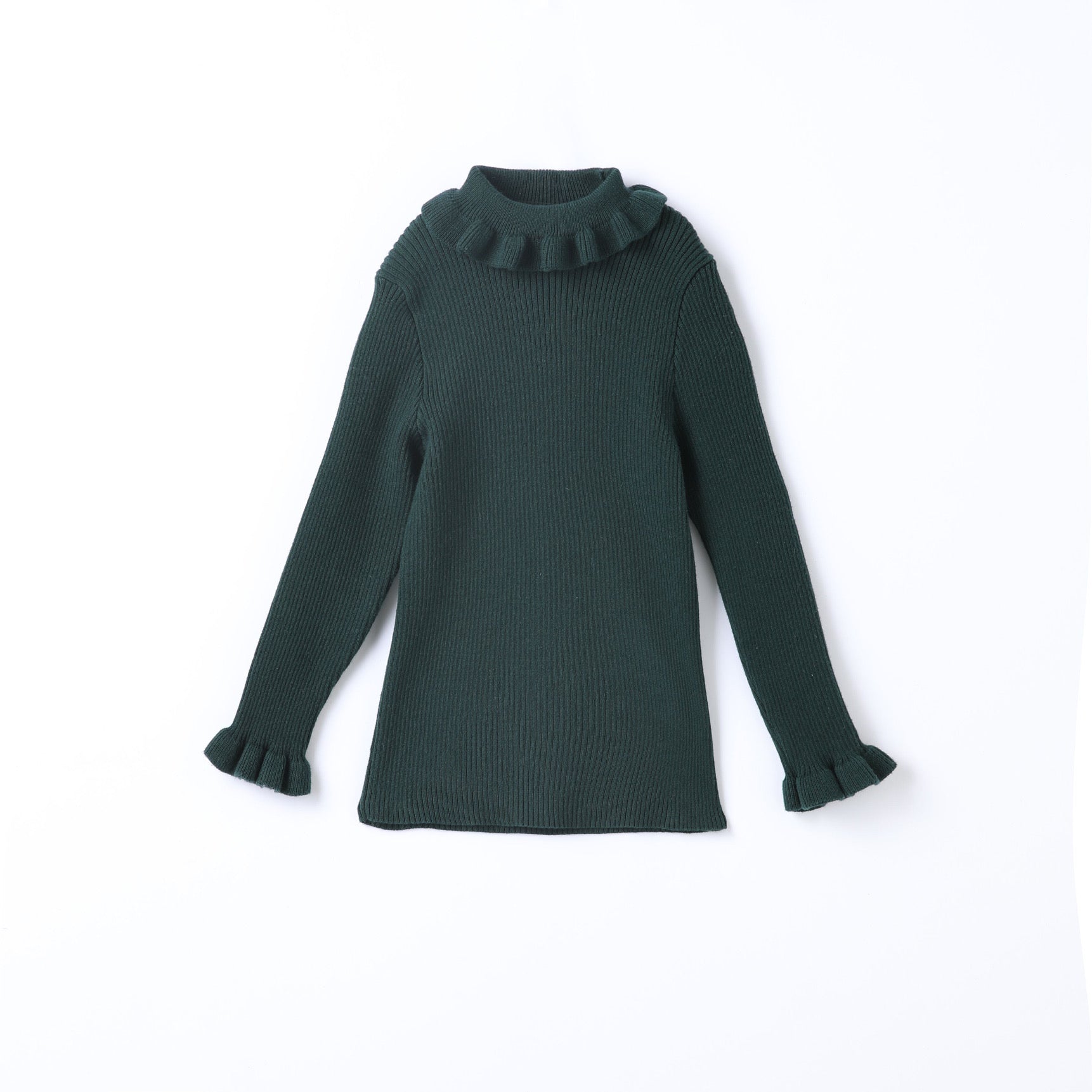 Frill neck knitted jumper (limited to one per customer)