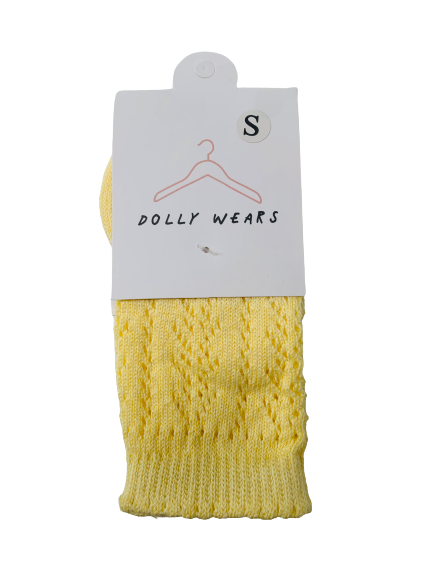 Openwork knee high socks