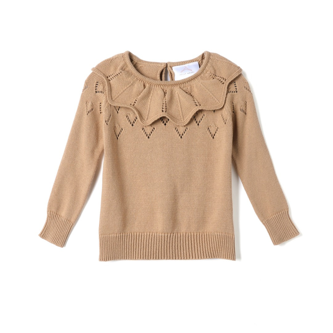 Collared knitted jumper (limited to one per customer)